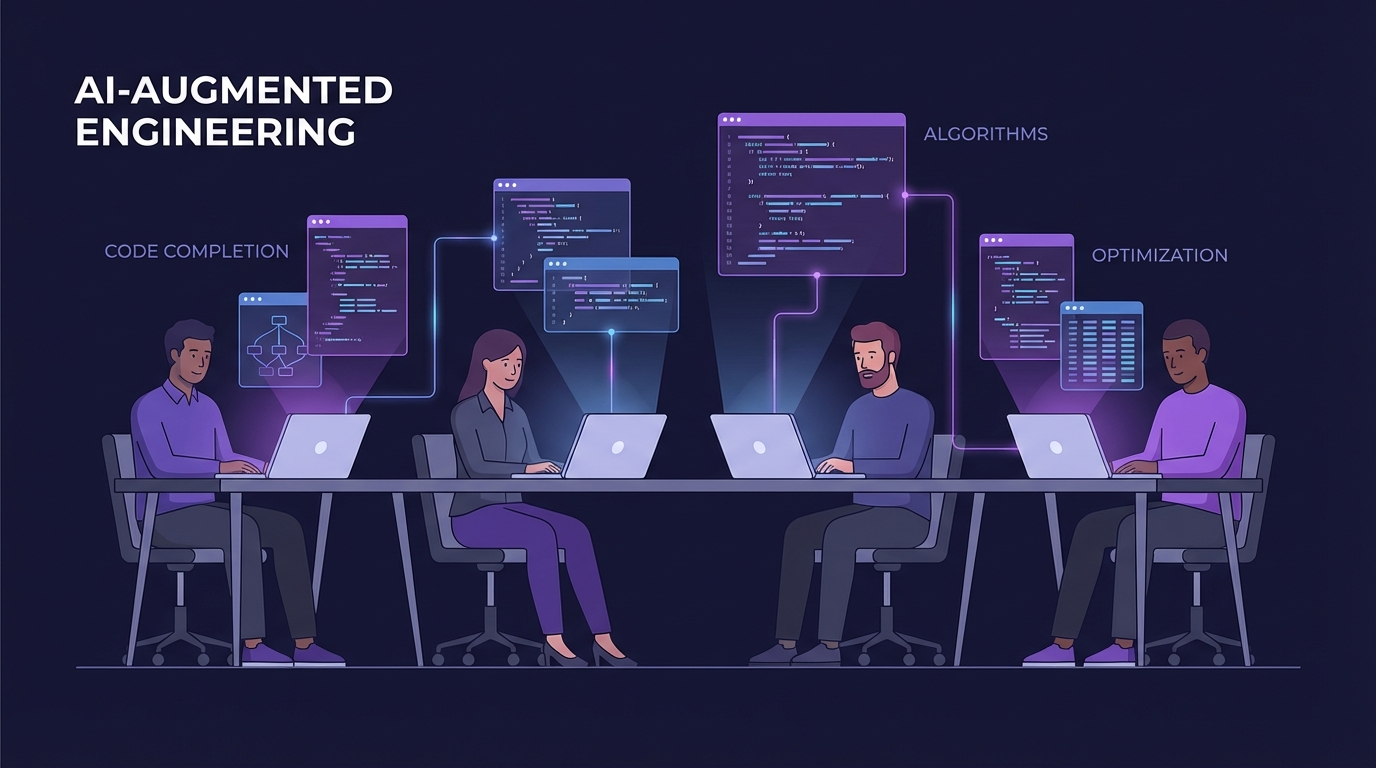 Engineering team using AI tools