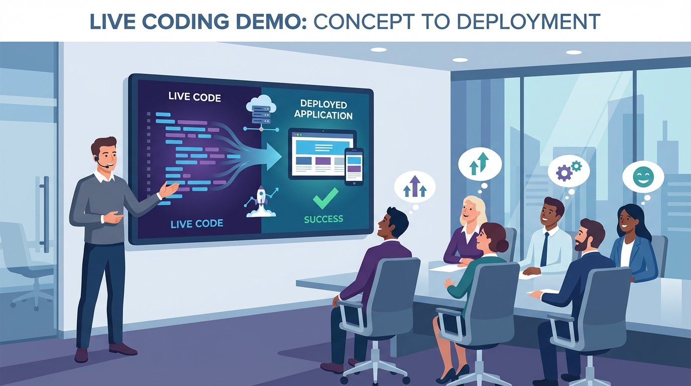 Presenting AI demo to leadership