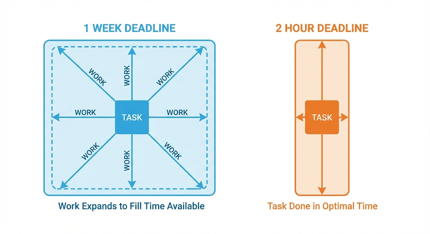 Work Expansion Diagram - shows how work expands to fill available time